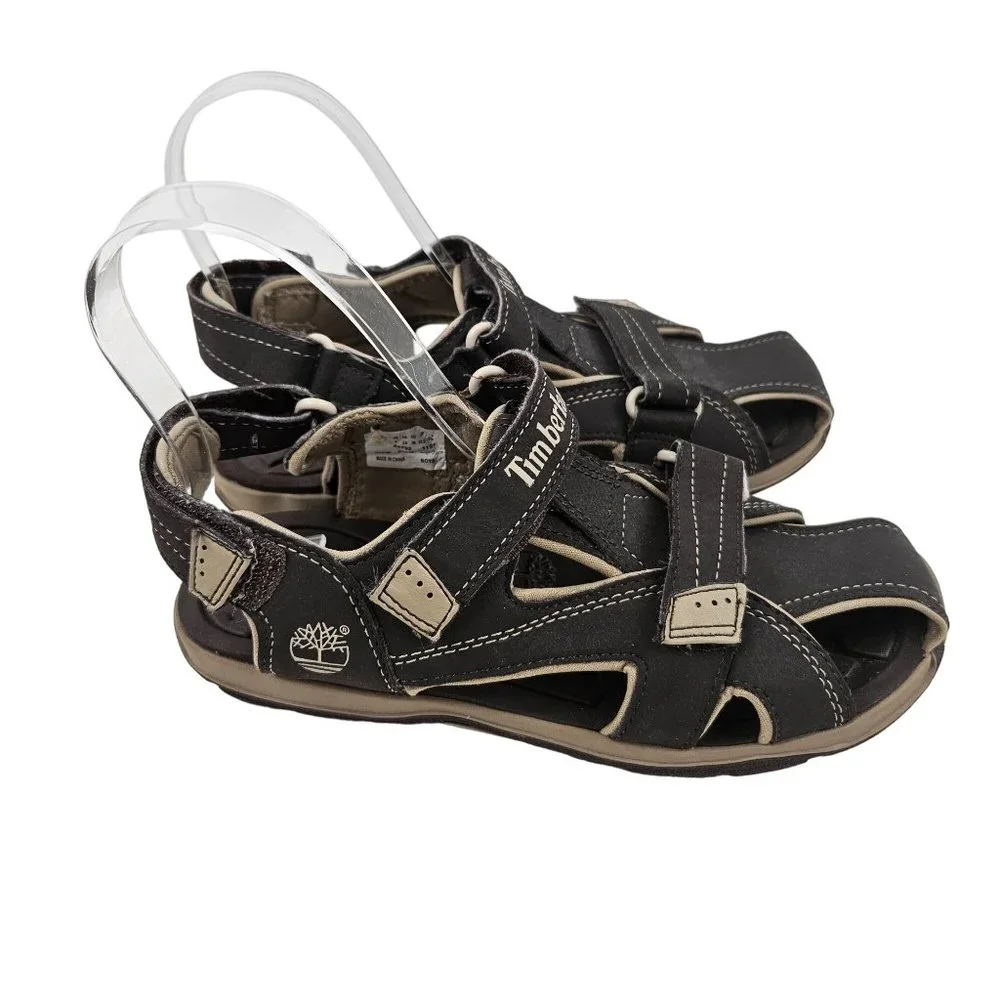 Timberland Shoes Youth Boys 3 Brown Mad River 2 Strap Sport Outdoor Sandals